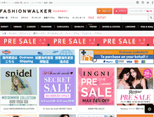 Tablet Screenshot of fashionwalker.com